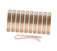 Toyvian 30Pcs Copper Plant Tags Metal Garden Labels Reusable Plant Markers for Outdoor Trees Seedlings Herb Vegetable Flower Pots Gardening