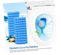 Toyvian 30pcs Disposable Sponge Brush Head Replacements for Toilet Bowls Bathroom Cleaning with Curved Edges Flat Bottom for Efficient Cleaning Suitable for Sinks and Floor Drains