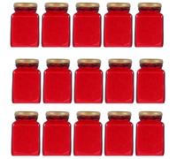 Toyvian 30PCS Dollhouse Kitchen Accessories: 1:12 Scale Miniature Jam Jars Resin - Fake Food Model for Decoration Photography and Collectible Display
