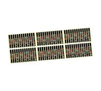 Toyvian 30pcs Fretboard Sticker for Guitar Map Decals for Acoustic Electric Guitars Easy Install Remove Chords Progressions High-grade Material