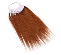 Toyvian 30pcs Hair Color Testing Chart Hair Color Test Sample Ring Golden Iron Plastic High Temperature Wire and Colour Trainers