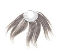 Toyvian 30pcs Hair Color Testing Set with 70% Dark Grey and 30% White Hair Strands for Plastic Material for Teaching