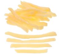 Toyvian 30pcs Imitation Fries Plaything Realistic Fake Food Model for Play Home Decoration Bakery Adornment and Restaurant Decor Lifelike French Fries Props