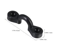 Toyvian 30pcs Kayak Tie Down Loops Kit with Nylon Pad Eyes and Stainless Steel Screws Weather-resistant Black Deck Rigging Accessories for Kayaks Canoes Sups Easy Installation for Secure