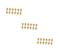 Toyvian 30pcs Metal Drum Lug Mounting Screws Washers for Drum Parts Compatible Rack Mount Cage Nuts Suitable for Snare Setup