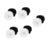 Toyvian 30pcs Microphone Cover Outdoor Fluffy Fur Pop Filter Microphone Windscreen Muff Cover for Live Streaming Supply Windscreen Wind Mic Mask Shield
