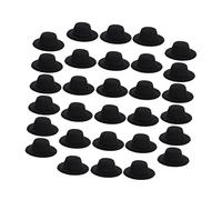 Toyvian 30Pcs Mini Hats for Dolls Adorable Tiny Cloth Hats for DIY Craft Projects for Dress Up and Cosplay Stylish Doll Accessories for Photography