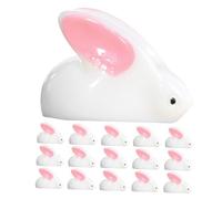 Toyvian 30pcs Miniature Figurines Cute Resin Bunny Landscape Ornament for Desktop Decor Realistic Moss Bunny Adornments for Dollhouse Decorations