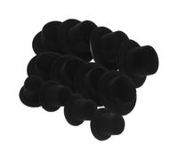 Toyvian 30pcs Miniature Top Hats Lovely DIY Christmas Doll Hats for Snowman Crafts Lightweight Flocking Material for Holiday Party Supplies and Decorations
