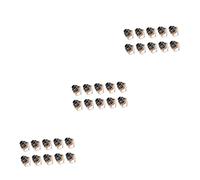 Toyvian 30pcs Mono Guitar Jack Socket Connector Guitar Pickup Output Jack Plug Socket Female Panel Mount for Acoustic Electric Bass Parts Accessories Black