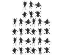 Toyvian 30pcs Realistic Insect Bug Figures Made of Soft and Bendable Pvc for Ecological Sand Table Scenes and Photo Documentation, Easy to Store Black Insect Models