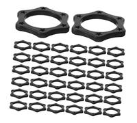 Toyvian 30pcs Rubber Microphone Protection Ring Mic Sleeve for Handheld Microphones Shockproof Roll Slip Sleeve for Portable Mic Use