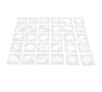 Toyvian 30pcs Sea Turtle Stencil Set for Wildlife Drawing and Scrapbooking, Reusable Ocean Creatures Painting Templates for DIY Crafts, Wall Art, Fabric, and Chalkboard Projects