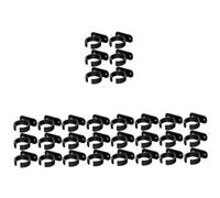Toyvian 30pcs Small Plastic Microphone Stand Base Multipurpose Holder Desktop Mic Mount Clamp for Tabletop Use Xlr Mic Compatibility