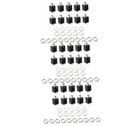 Toyvian 30pcs Threaded Cylinder Guitar Output Jack Socket Easy Install Mono Jack for Electric and Acoustic Guitars Replacement Endpin for Bass