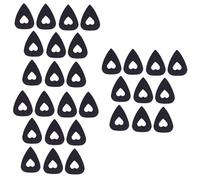 Toyvian 30pcs Wool Hollow Guitar Picks for Acoustic Bass Ukulele Mandolin Banjo Thin Plectrums Lightweight Use
