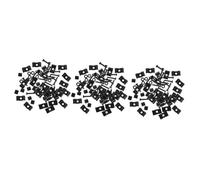 Toyvian 30sets Electric Guitar String Retainer with Screws Tension Guides for String Support Easy to Install Accessory for Electric Guitars and Basses
