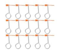 Toyvian 30sets Self-locking Tamper-proof Fire Extinguisher Seals with Slip-resistant Design and Easy Resetting, Iron and Plastic Security Pins for Industrial and Commercial Fire Safety