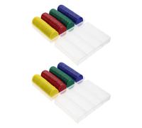 Toyvian 320pcs Blank Plastic Poker Chips Set and Students, Assorted Colour Counting and Grouping Discs for School and Cards Games