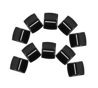 Toyvian 32pcs Fader Caps Replacement Chrome Slider Caps for Mixer Key Covers Console Mixer Slider Fader Knob