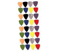 Toyvian 32pcs Felt Ukulele Picks Wool Guitar Pick Guitar Soft Tone for Strings Comfortable to Hold