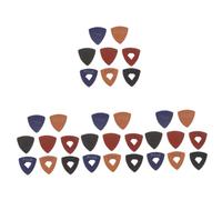 Toyvian 32pcs Leather Guitar Picks for Electric Guitar Thick Picks for Acoustic Folk for and Ukulele Players