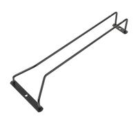 Toyvian 35cm Black Iron Hanging Wine Glass Rack, Stemware Holder for Home Bar, Wine Cup Shelf Organizer for Kitchen Storage