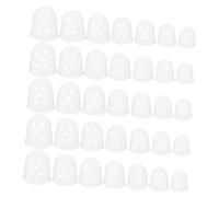 Toyvian 35pcs Guitar Protectors Silicone Finger Guards Transparent Color Xxs for Ukulele and Electric Guitar Breathable Design for Comfort Protects Fingers While Playing