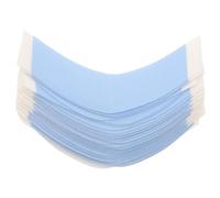 Toyvian 36 Sheets Hair Extension Tape Curved Double-sided Adhesive for Lace Front Wigs and Human Hair Extensions Ultra-thin Blue Pu Skin Patch for Natural Invisible Hold