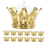 Toyvian 36pcs Gilded Crown Candy Boxes for Wedding Favors Portable Princess Party Favor Containers for Chocolates Birthday Treat Holders Elegant Candy Packaging for Celebrations