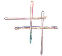 Toyvian 36pcs Hair String Cords Hair Strings Timeless Simple Design Assorted Color Cloth Rope Smooth Add Color Teenagers Adults Performance Prop Cosplay Party Accessories Random