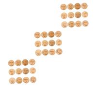 Toyvian 36pcs Newborn Milestone Discs Photo Commemoration Wooden Shower Props Double Sided