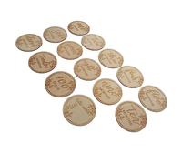 Toyvian 36pcs Wooden Cards for Newborns Monthly Growth Photo Props Commemorative Cards for First Year Engraved and Printed Keepsakes for Parents
