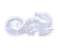 Toyvian 3D Sea Horse Silicone Mold for DIY Epoxy Casting Flexible Non-Stick Sea Horse Wall Decor Silicone Crafts Handmade Ornament Making