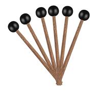 Toyvian 3pairs Ethereal Drum Mallet Tongue Drumsticks for Percussion Instruments Ergonomic Design for Xylophones and Slit Drums Durable Rubber Tips for Beginners and Professionals