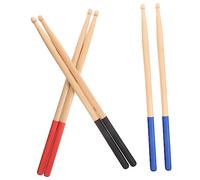 Toyvian 3pairs Maple Drumsticks of Percussion Instruments for Students and Adults Comfortable Grip for Practice and Performance