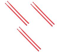 Toyvian 3pairs Nylon Drumsticks Lightweight Professional Sticks for Drummers for Electronic Drums and Practice Sessions