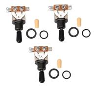 Toyvian 3pcs 3-level Sound Pick-up Switch for Single Cutaway Guitar Button for Sound Pickup for Acoustic Guitar Preamp Use