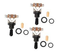 Toyvian 3pcs 3-level Sound Pick-up Switch for -style Guitar Button for Sound Pickup for Acoustic Electric Guitars