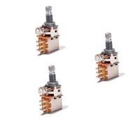 Toyvian 3pcs A500k Push Pull Potentiometer for Guitar Volume Tone Control Shaft for Guitar and Bass Accessories Use