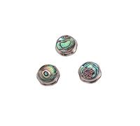 Toyvian 3pcs Abalone Button for Saxophone Thumb Rest Replacement Knobs for Saxophone Repairing
