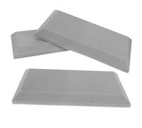 Toyvian 3pcs Acoustic Absorption Panels Soundproofing Boards for Walls Easy Install Sound Absorbers for Home Studios Offices High Density Grey Noise Reduction