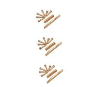Toyvian 3pcs Acoustic Guitar Brass Bridge Saddle Nut Replacement Parts for Guitar Portable Sturdy Standard for and Collectors