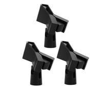 Toyvian 3pcs Adjustable Microphone Clamp Mic Holder for Wired Wireless Mics to Metal Screw Adapter for Live Streaming Presentations and Recording Sessions