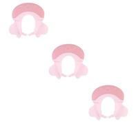 Toyvian 3pcs Adorable Shampoo Cap for Boys and Girls Light Practical Boy Girl Shower Cap for Bath Wash for Cradle Treatment