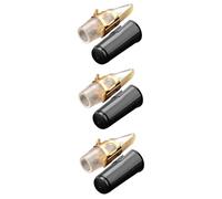 Toyvian 3pcs Alto Saxophone Mouthpiece Kit Cap and Metal Buckle Accessories for Alto Saxophone Performance for Students and Professionals