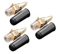 Toyvian 3pcs Alto Saxophone Mouthpiece with Cap and Wear-resistant Sax Accessories for Enhanced and Tone Control for Musicians and Instrument Players