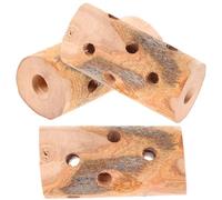 Toyvian 3pcs Apple Wood Chew Sticks for Hamsters Guinea Pigs Rabbits Wooden Biting for Teeth Cleaning and Comforting Play Natural Small Pet Treats