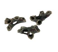 Toyvian 3pcs Aquarium Mangrove Wood Decor Betta Fish Tank Hideout with Natural Tree Root Design Hiding Spots for Fish Reptiles Durable Aquarium Decoration for Enhanced Habitat