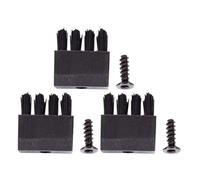 Toyvian 3pcs Arrow Rest Brush Plastic Resistant to Deformation Enhances Arrow Stability Black Replacement Archery Accessories for Archers